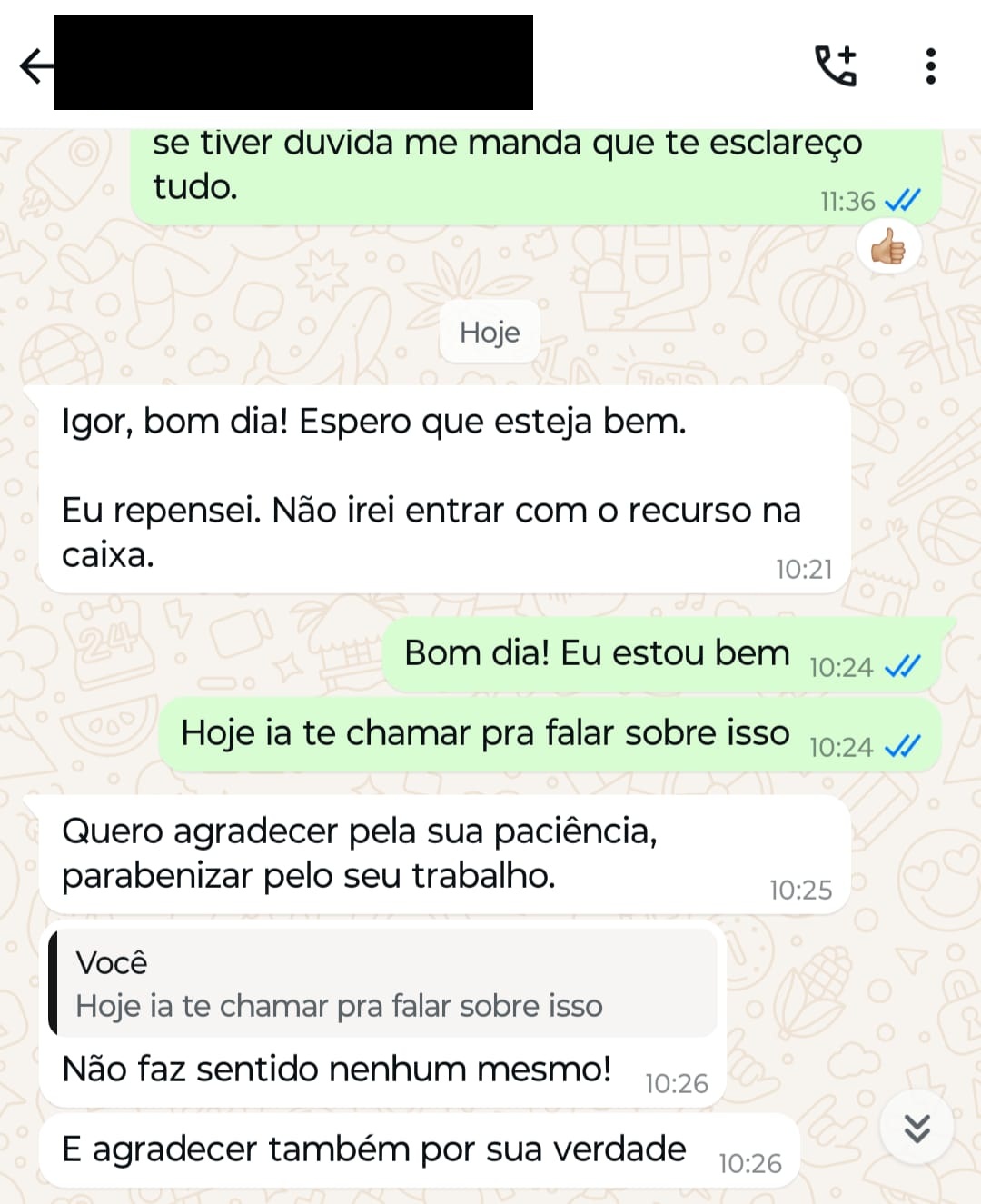 Depoimento de cliente