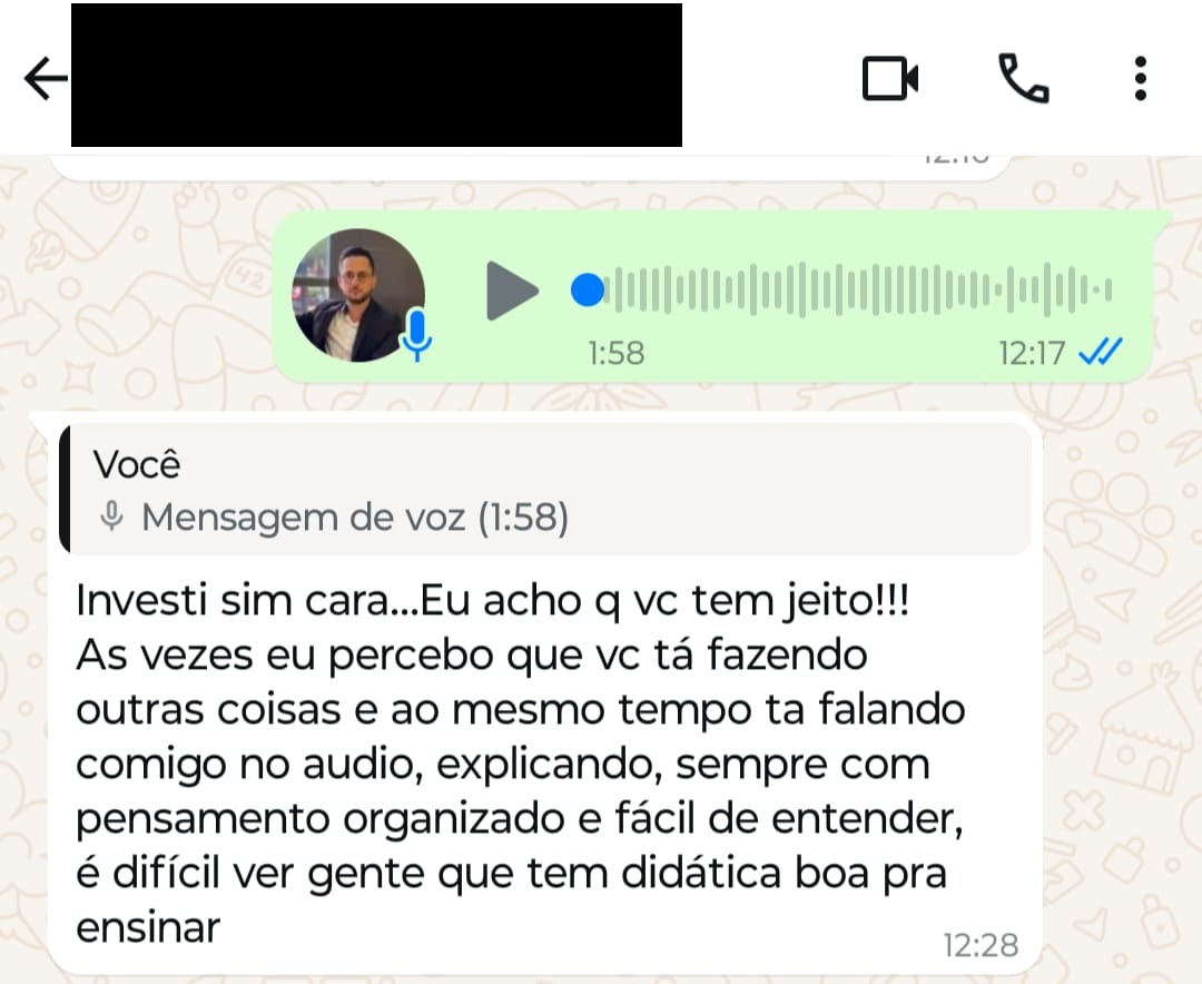 Depoimento de cliente