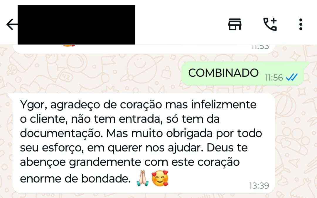 Depoimento de cliente