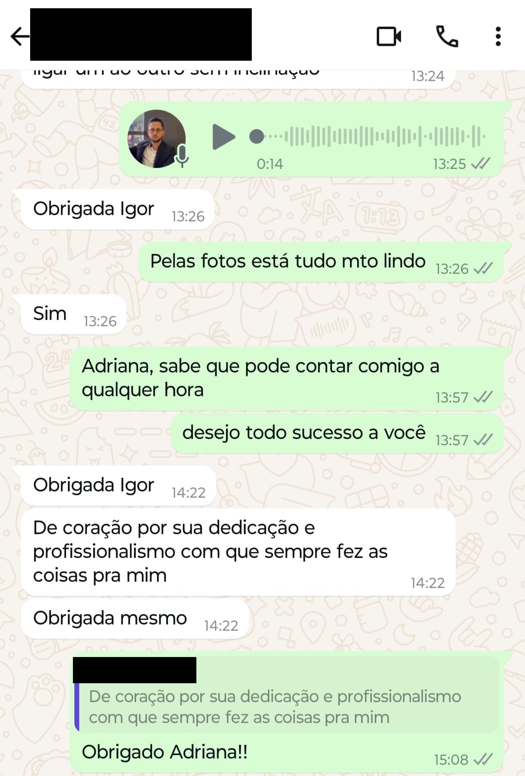 Depoimento de cliente