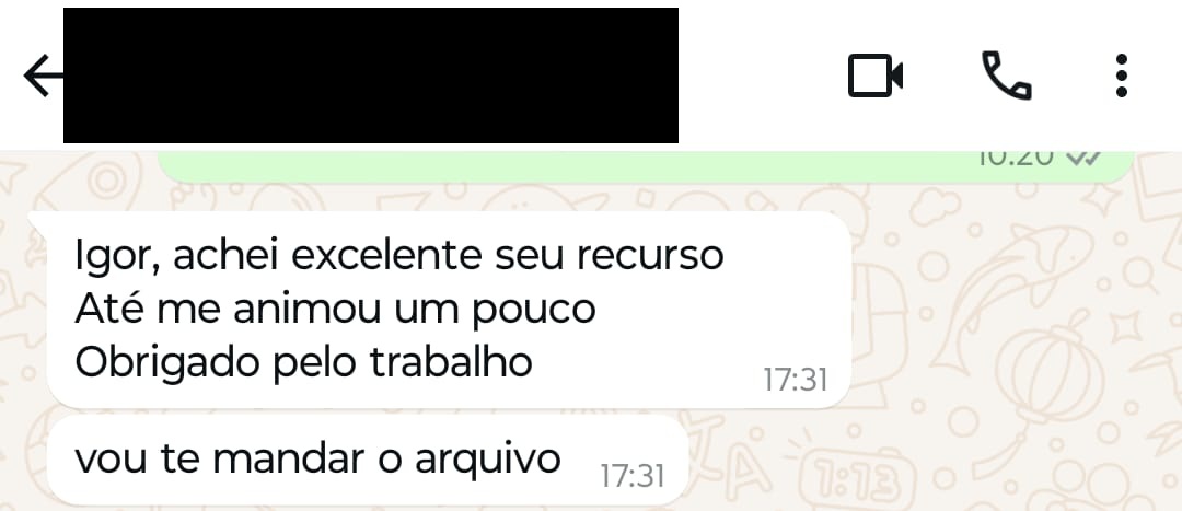 Depoimento de cliente
