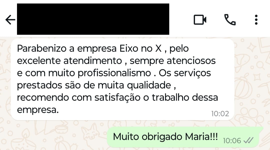 Depoimento de cliente